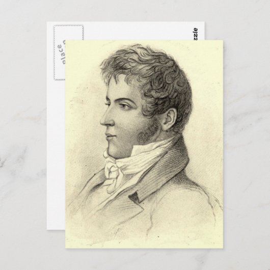Washington Irving Portrait Briefkaart (Voorkant / Achterkant)