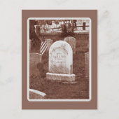 Washington Irving's grafsteen Briefkaart (Voorkant)