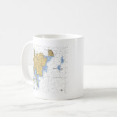 Washington Island, WI Nautical Chart Koffiemok (Voorkant links)