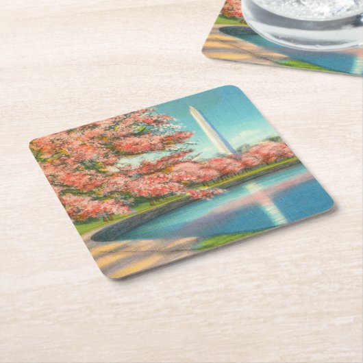 Washington Kartonnen Onderzetters (Schuin)