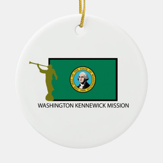 WASHINGTON KENNEWICK MISSIE LDS CTR KERAMISCH ORNAMENT (Voorkant)