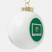 Washington Keramische Bal Ornament (Links)