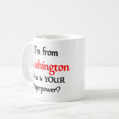 washington koffie - mok (Voorkant links)