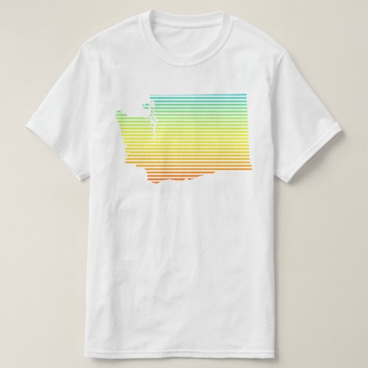 washington koude fade t-shirt (Design voorkant)