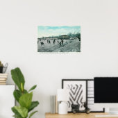 Washington Lake Park Ice Skening Scene Poster (Thuiskantoor)
