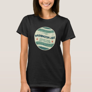 Washington Lake Shark Gratis en Ongezouten Camping T-shirt