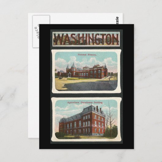 Washington Landmarks Briefkaart (Voorkant / Achterkant)