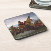 Washington langs de Delaware Bier Onderzetter (Linkerzijde)