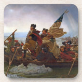 Washington langs de Delaware Bier Onderzetter (Voorkant)