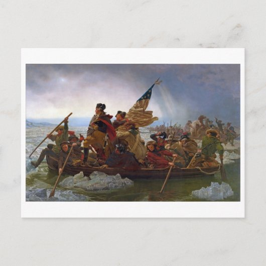 Washington langs de Delaware Briefkaart (Voorkant)