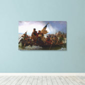 Washington langs de Delaware Canvas Afdruk (Insitu (Houten vloer))