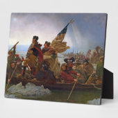 Washington langs de Delaware Fotoplaat (Zijkant)