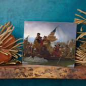 Washington langs de Delaware Fotoplaat (Zijkant)