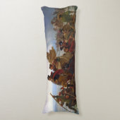 Washington langs de Delaware Lichaamskussen (Voorkant Verticaal)