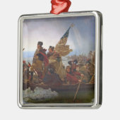 Washington langs de Delaware Metalen Ornament (Links)