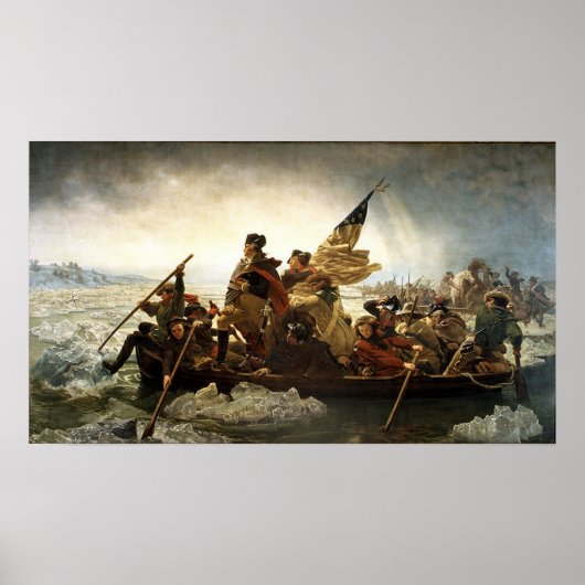 Washington langs de Delaware Poster (Voorkant)