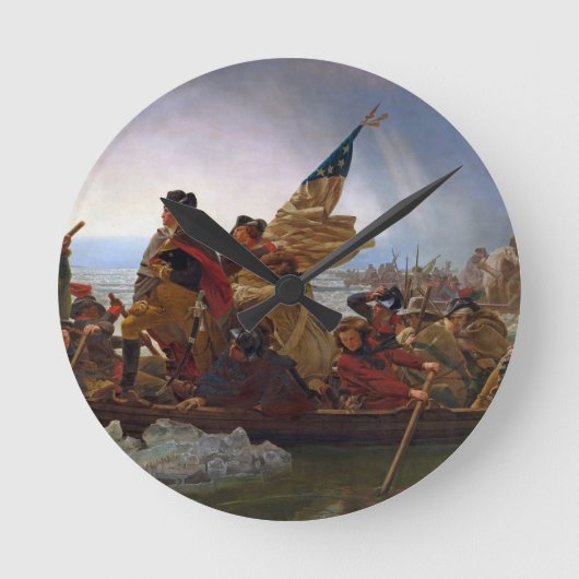 Washington langs de Delaware Ronde Klok (Voorkant)