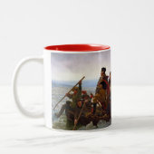 Washington langs de Delaware Tweekleurige Koffiemok (Links)