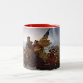 Washington langs de Delaware Tweekleurige Koffiemok (Center)