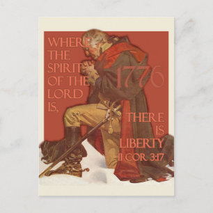 Washington-Liberty en de geest van de Heer Briefkaart