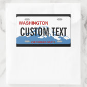 Washington licentie bord aangepaste sticker (Tas)