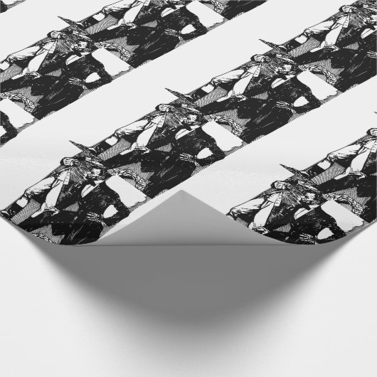 washington lincoln cadeaupapier (Hoek)