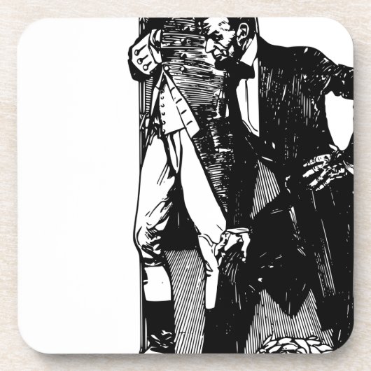 washington lincoln drankjes onderzetter (Voorkant)