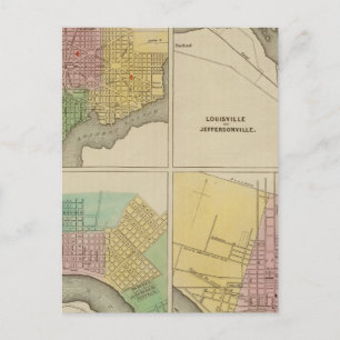 Washington Louisville en Jeffersonville Briefkaart