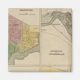 Washington Louisville en Jeffersonville Magneet