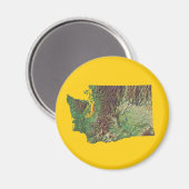 Washington Map Magnet (Voorkant / Achterkant)