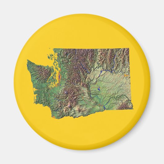 Washington Map Magnet (Voorkant)