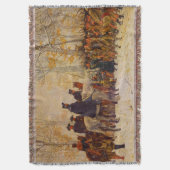 Washington March Valley Forge William Trego 1883 Deken (Voorkant Verticaal)