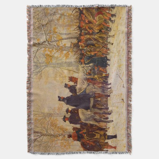 Washington March Valley Forge William Trego 1883 Deken (Voorkant Verticaal)