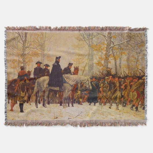 Washington March Valley Forge William Trego 1883 Deken (Voorkant)