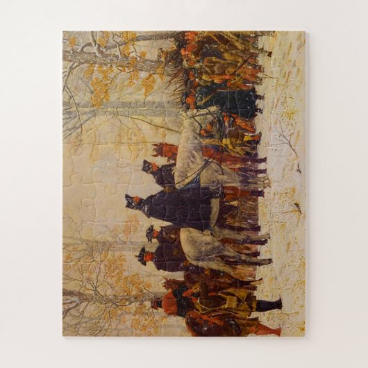 Washington March Valley Forge William Trego 1883 Legpuzzel (Verticaal)