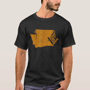 Washington Masons Grand Lodge Vrijmetselaar Vaders T-shirt