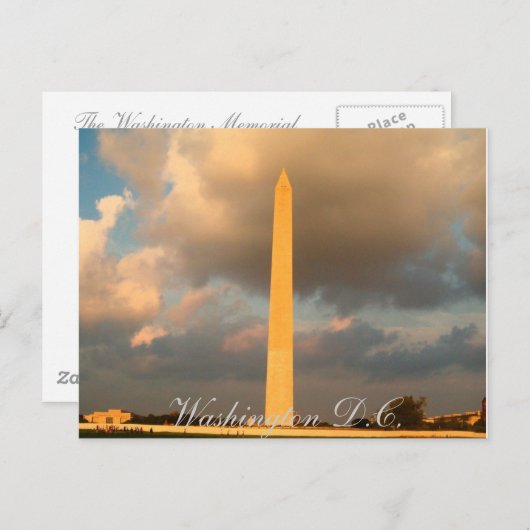 Washington Memorial Briefkaart (Voorkant / Achterkant)