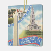 Washington Memory Tribute Keramisch Ornament (Links)