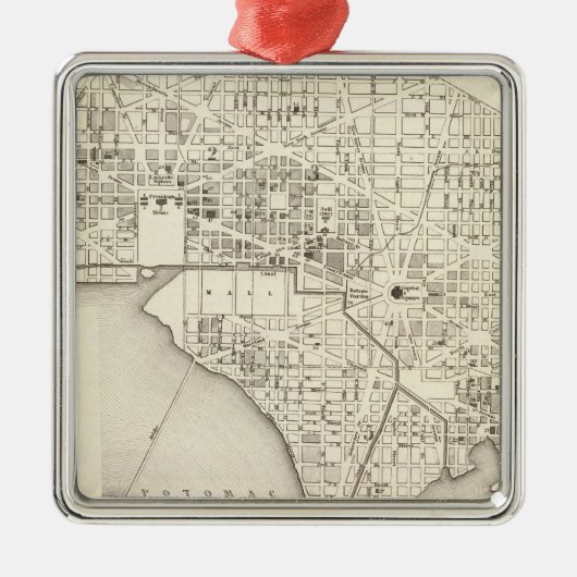 Washington Metalen Ornament (Voorkant)