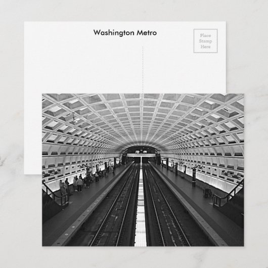 Washington Metro Briefkaart (Voorkant / Achterkant)