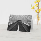 Washington Metro Station kijkt naar de rails Kaart (Gele Bloem)