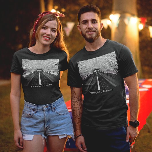 Washington Metro Station kijkt naar de rails T-shirt