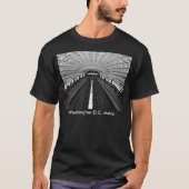 Washington Metro Station kijkt naar de rails T-shirt (Voorkant)