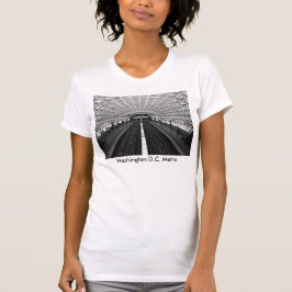 Washington Metro Station kijkt naar de rails T-shirt