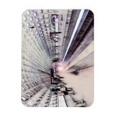 Washington Metro Subway Waterverf Schilderij Magneet (Verticaal)