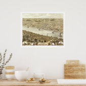 Washington, MO Panoramic Map - 1869 Poster (Keuken)
