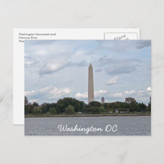 Washington Monument 002 Briefkaart (Voorkant / Achterkant)