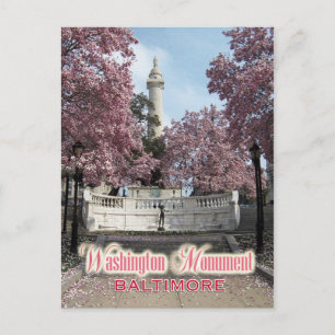 Washington Monument, Baltimore, Maryland Briefkaart