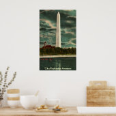 Washington Monument bij Night Poster (Keuken)