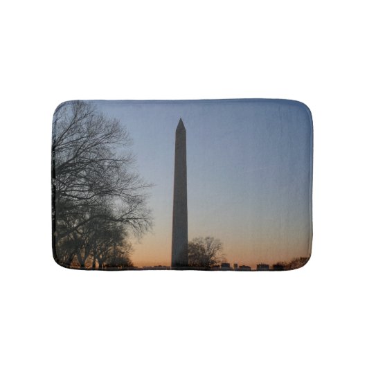 Washington Monument bij zonsondergang in DC Badmat (Voorkant)
